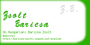 zsolt baricsa business card